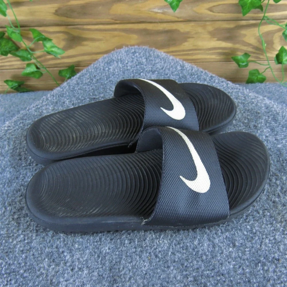 Nike Slide‎  Boys Y 4 M Sandal Black Synthetic Skuo